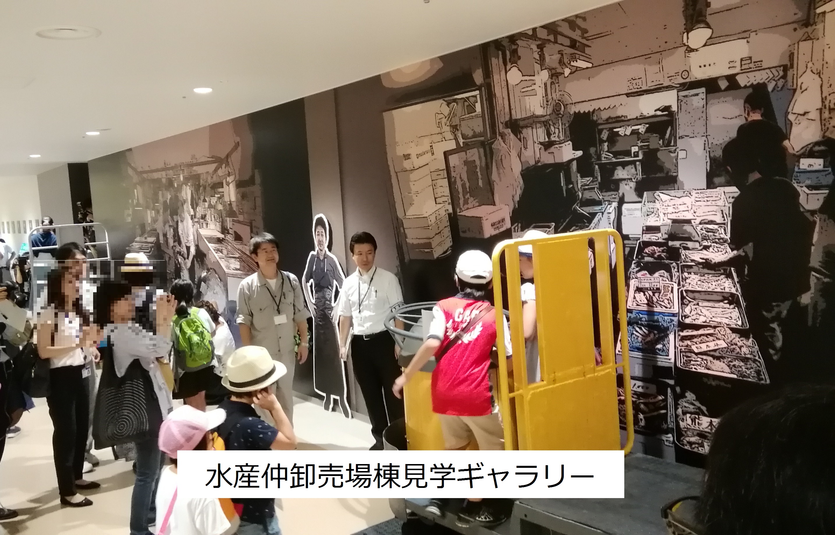 水産仲卸売場棟見学ギャラリー