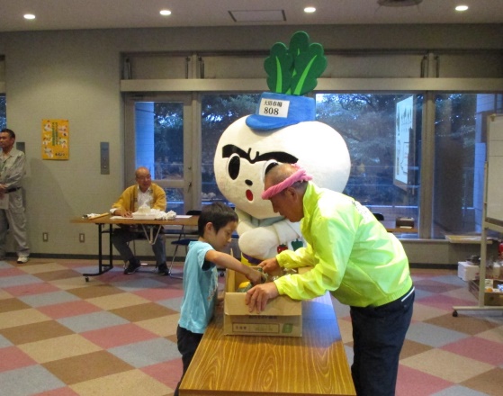 野菜と果物クイズ中の様子