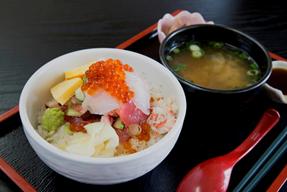 魚河岸食堂のメニュー（一例）