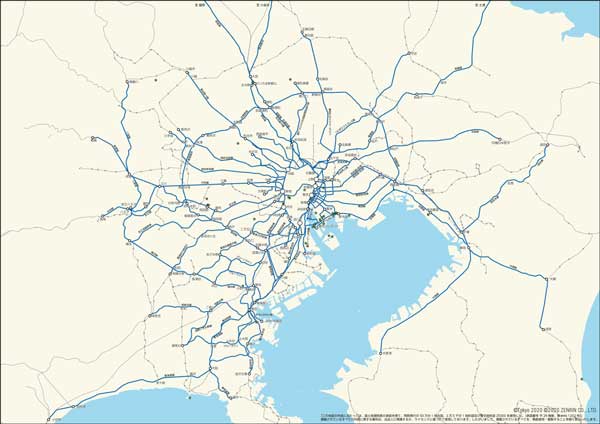 東京圏全域の地図