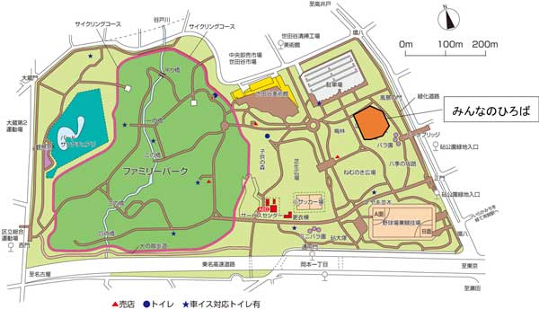園内の地図