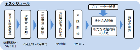 事業のスケジュール画像